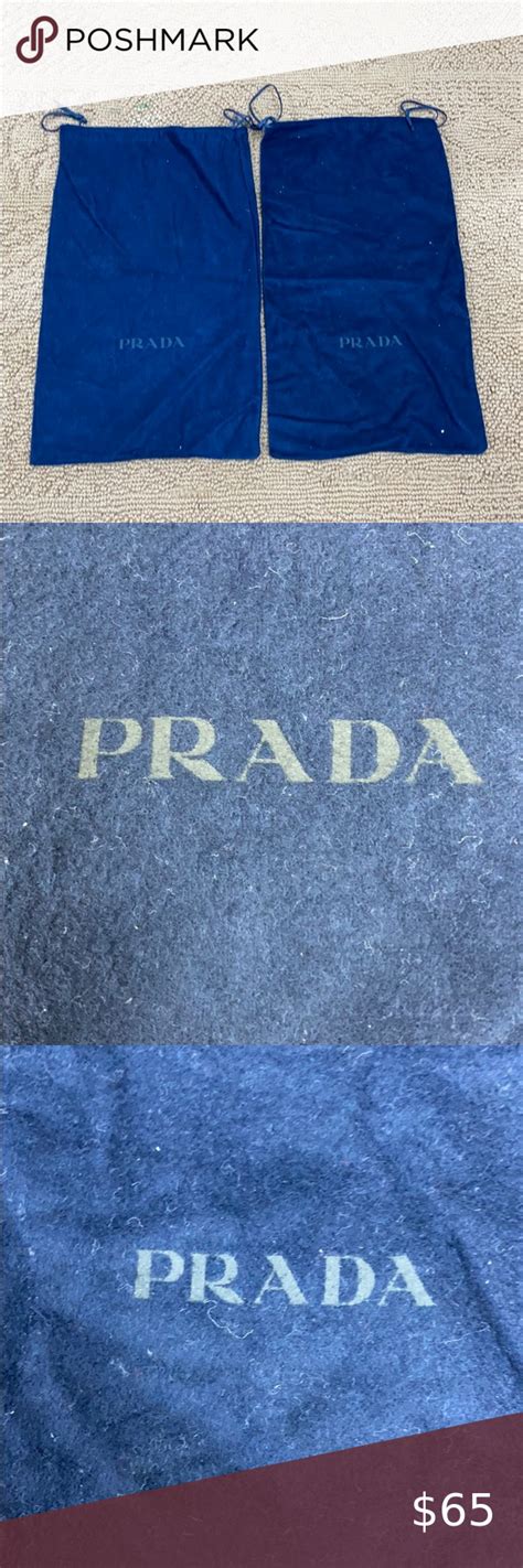 prada dust bag blue